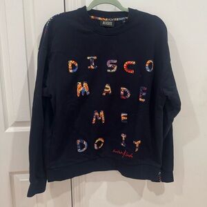 Scotch & Soda Navy Sweatshirt with Multicolored Trim